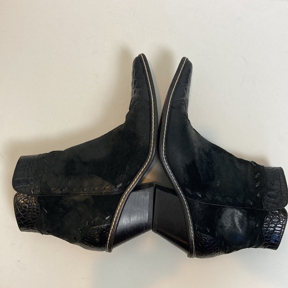 Donald J. Pliner Western Couture Collection Zip-up Ankle Boots Sz 7.5 Rodeo - Picture 15 of 16